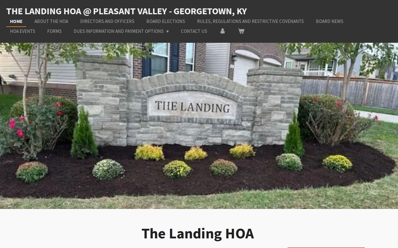 Georgetown neighbors The Landing association public page