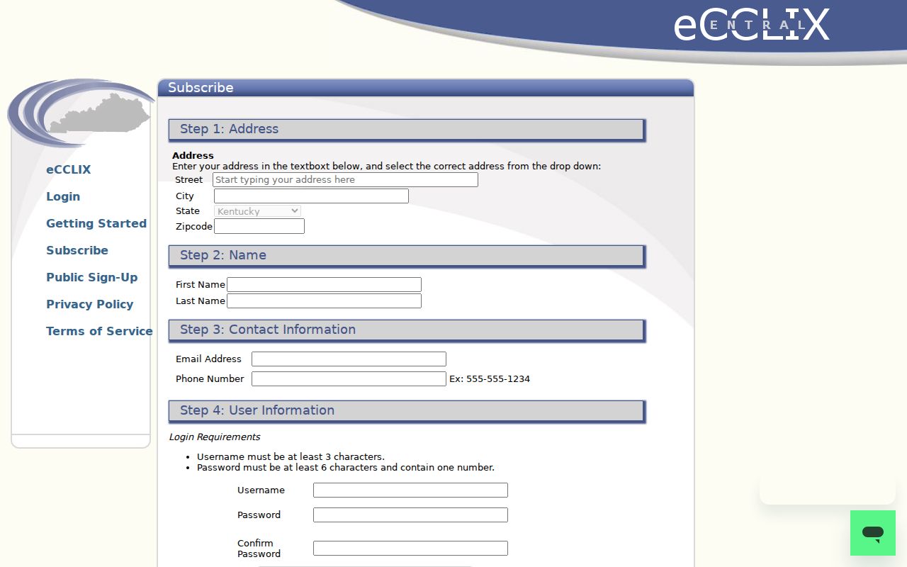 Georgetown previous residents Scott County eCCLIX deed index signup